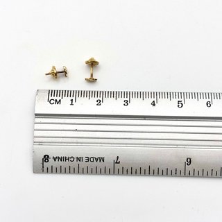 Pendientes de oro 18kt estrella