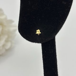 Pendientes de oro 18kt estrella