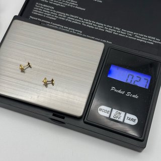 Pendientes de oro 18kt estrella