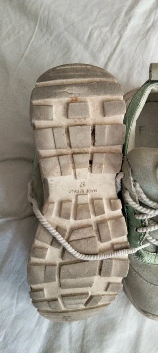Sneakers beige e argento