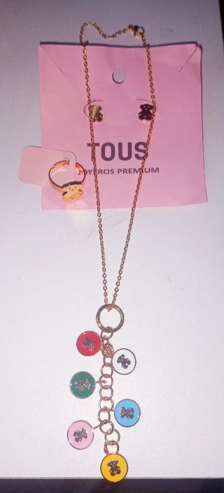 Conjunto Tous: Collar, Pendientes y Anillo