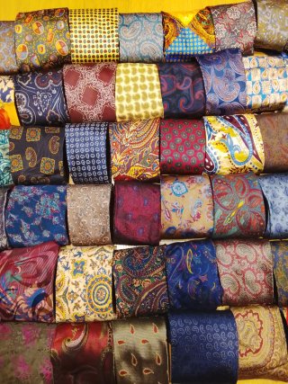 3) 55 Cravatte Paisley Multicolor