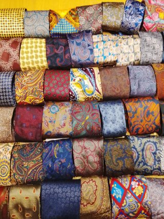 3) 55 Cravatte Paisley Multicolor