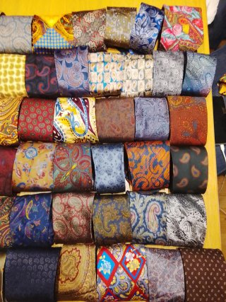 3) 55 Cravatte Paisley Multicolor