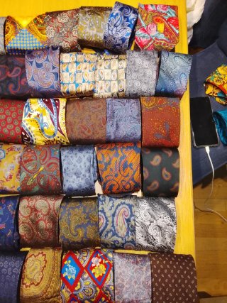 3) 55 Cravatte Paisley Multicolor