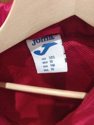Chubasquero Joma Rojo, Talla de 9 a 10 años 3XS