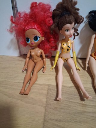Lote Muñecas Barbie, Enchantimals y LOL