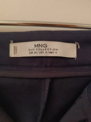 Pantalones Mango Azul Talla M