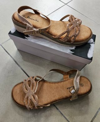 Sandalo gioiello oro donna