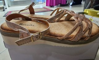 Sandalo gioiello oro donna