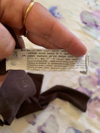 Camiseta Zara manga larga marrón
