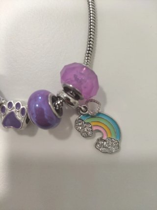 Pulsera infantil fantasía con charms