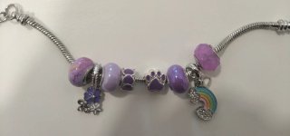 Pulsera infantil fantasía con charms