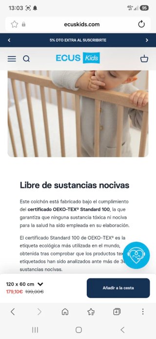 Colchón cuna Care Pigü