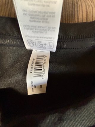 Camiseta Gymshark Negra Compresión Talla M