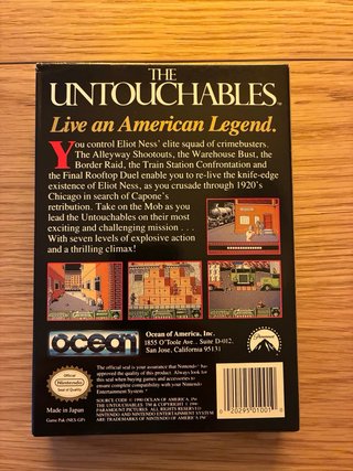 The Untouchables NES (NTSC-USA) CIB Coleccionista