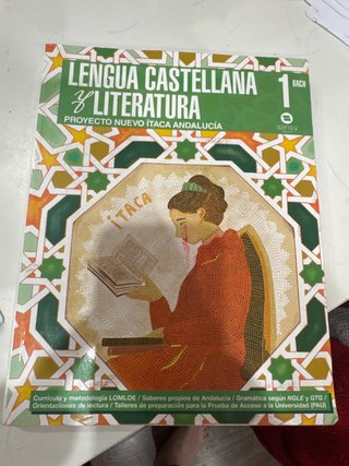 Libro de lengua castellana y literatura 1Bach