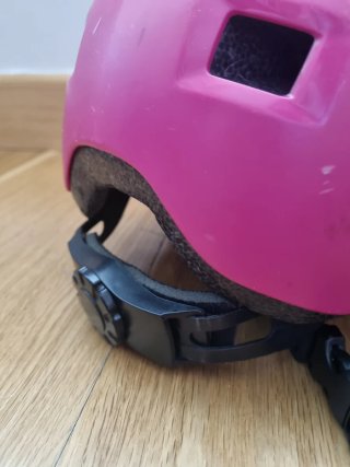 Casco Oxelo infantil rosa 52-54