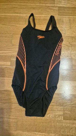 Bañador Speedo Natación Negro Naranja