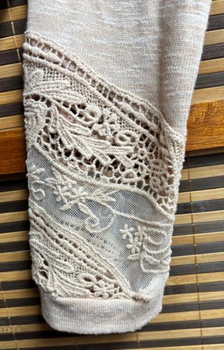 Chaqueta abierta boho con encaje NUEVO a estrenar