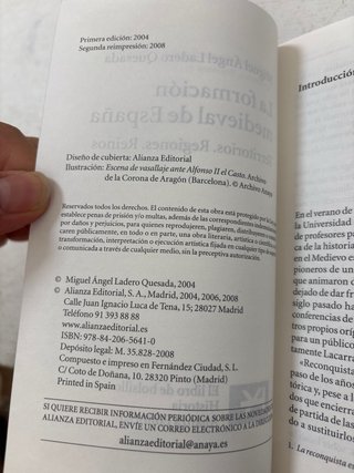 La formación medieval de España: Territorios. R...