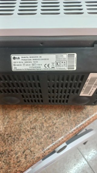Microondas LG Digital  CON GRILL.