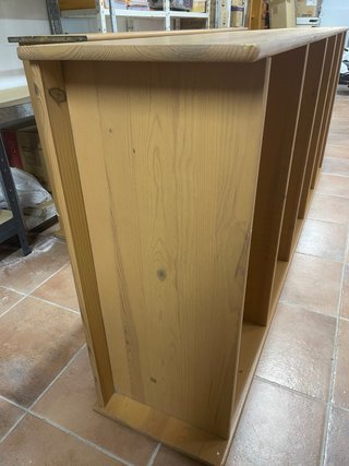 2 Estanterías de madera natural
