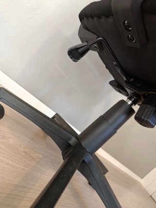 Silla de Oficina Ergonómica Negra con Ruedas