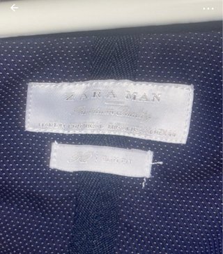 Camisa de caballero azul