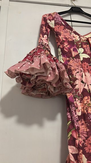Vestido de flamenca estampado floral