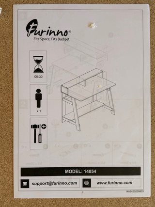 Escritorio Furinno 14054 Blanco Nuevo