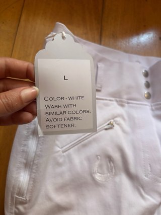 Pantalón equitación blanco / mallas hípica talla L