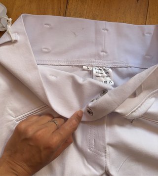 Pantalón equitación blanco / mallas hípica talla L