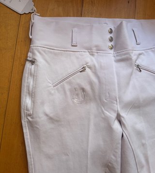 Pantalón equitación blanco / mallas hípica talla L