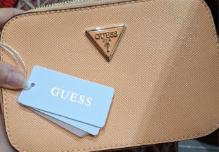 Bolso Guess Naranja Cadena Dorada