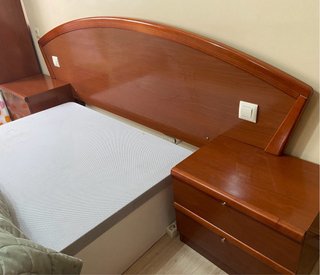 Dormitorio Matrimonio Caoba y Turquesa
