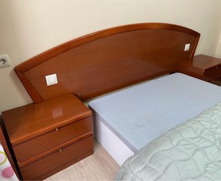 Dormitorio Matrimonio Caoba y Turquesa