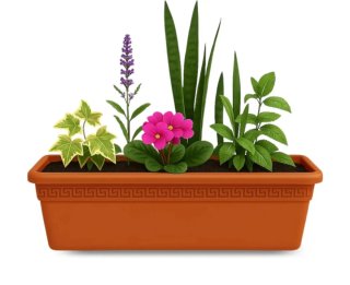 Jardinera XXXL 100x44x41 cm PVC