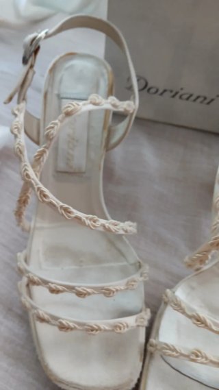 Zapatos de boda Doriani blanco roto