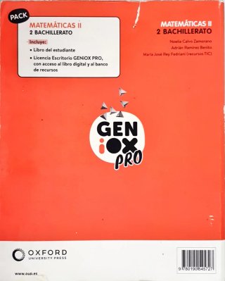 Matemáticas II 2 Bachillerato : Geniox
