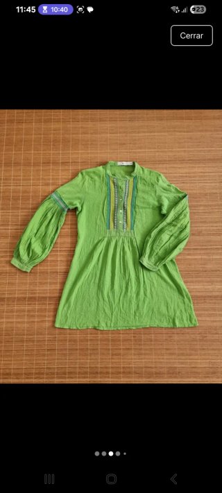 Zara Blusa Verde