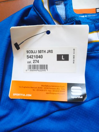 Maglia Ciclismo Sportful NoveColli 50 Blu Taglia L