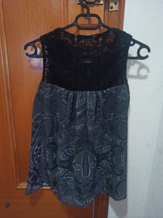 Blusa Desigual Talla S Encaje Estampado