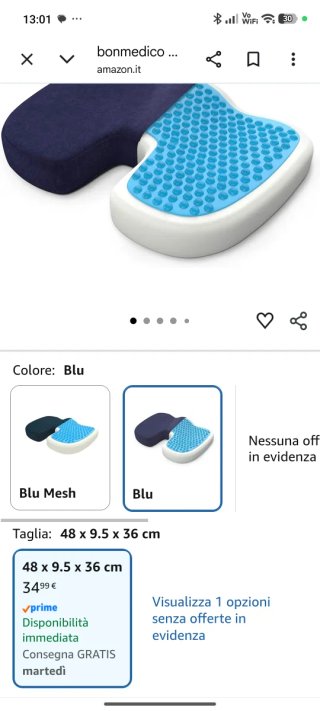 Cuscino ergonomico per schiena