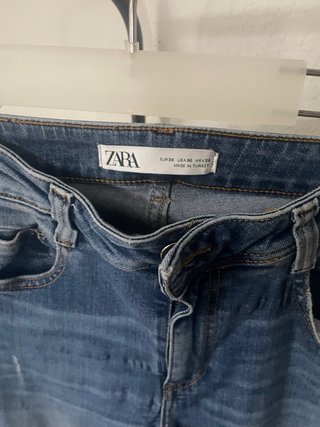 Pantalón Zara Campana Azul Talla 38
