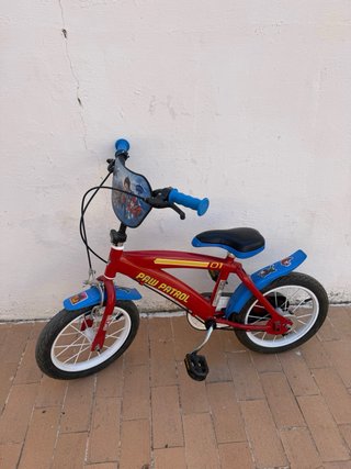 Bicicleta infantil Paw Patrol Roja
