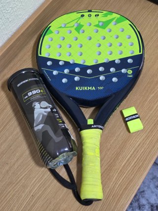 Pala Pádel Kuikma 500C + 3 Pelotas