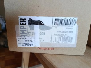 Zapatos Camper Piel T37 Negros