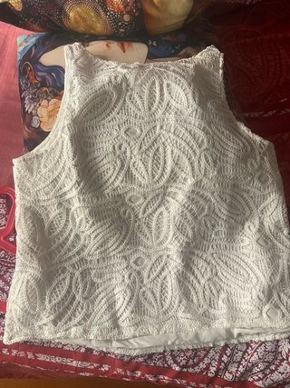 Blusa blanca ibicenca