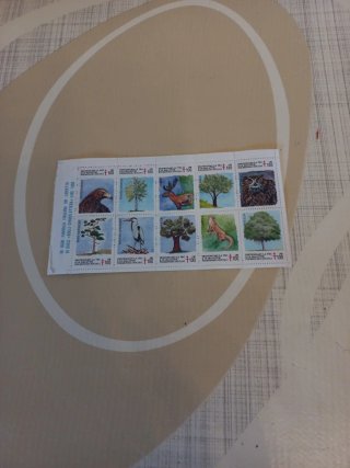 Set 3 blocchi chiudilettera filatelici